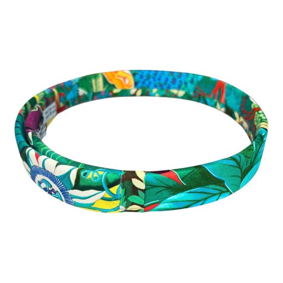 HERMES Silk Mistinguett Headband Made in France One Size Fits All Hairband main image 4